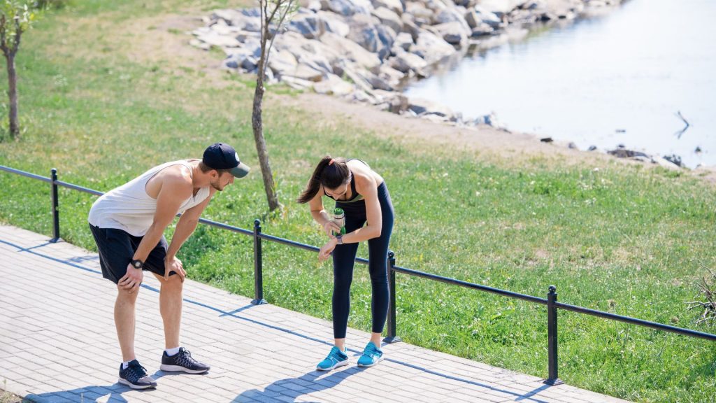 koşarken nefes nefese kalıyorum