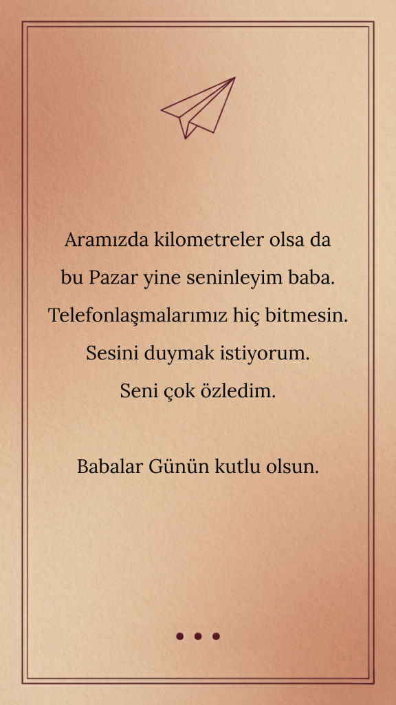 İlk kez baba olanlar için Babalar Günü tebrik kartı