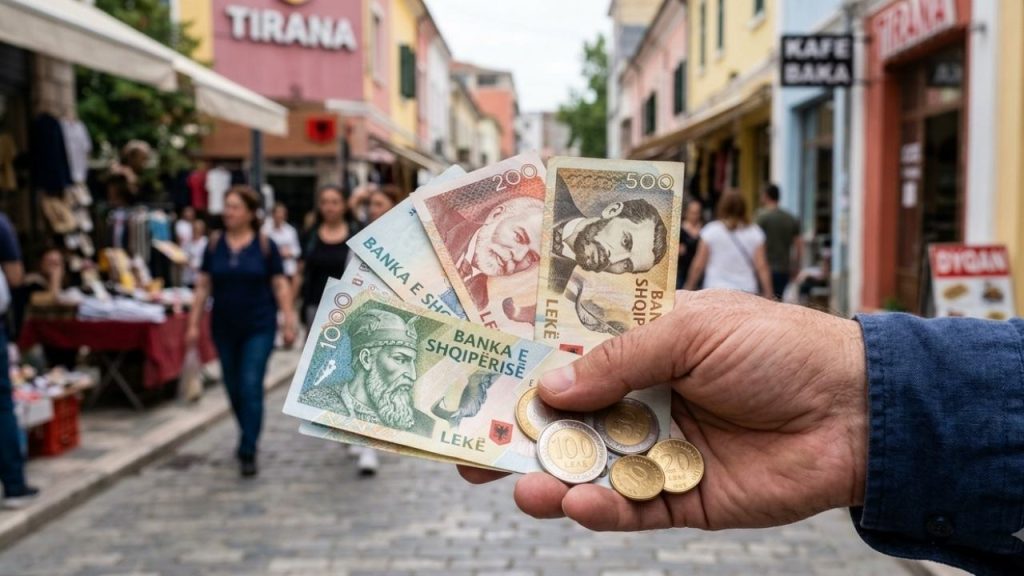 Arnavutluk para birimi olan Lek banknotları